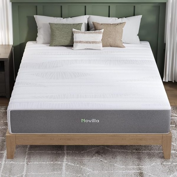 Novilla Full Size Mattress, 12 Inch Gel Memory Foam Mattress Full in a Box, Breathable Soft Cover for Cool, Peaceful Sleep, Medium Firm with Contour Support & Motion Isolation